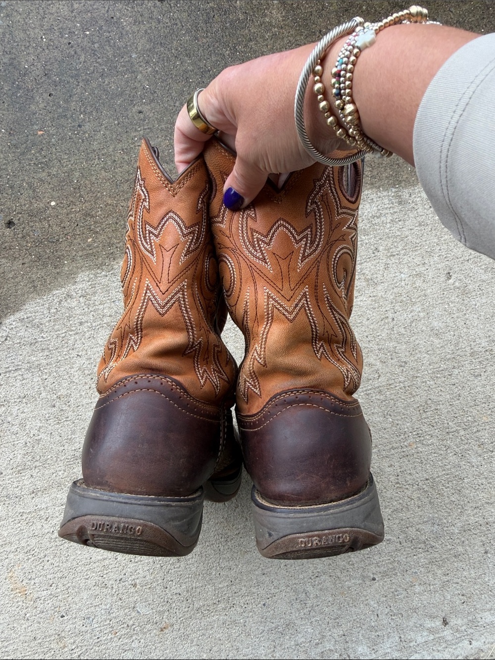 Men's Rebel By Durango Saddle Up Western Boots Size 9.5D (Style: DB442) - Picture 7 of 10